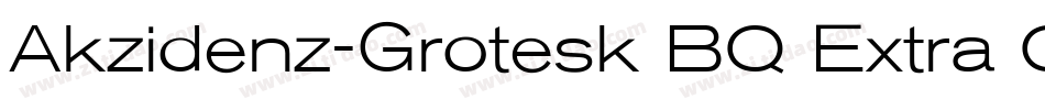 Akzidenz-Grotesk BQ Extra Conde字体转换